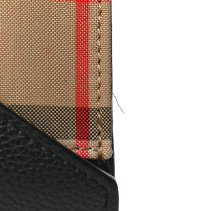 Burberry Vintage Check Grain Calfskin Halton Wallet Black 15 of 15
