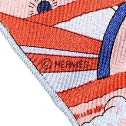 Hermes Silk L’Ivresse de L’Infini Scarf 90 Bleu Capucine 4 of 7