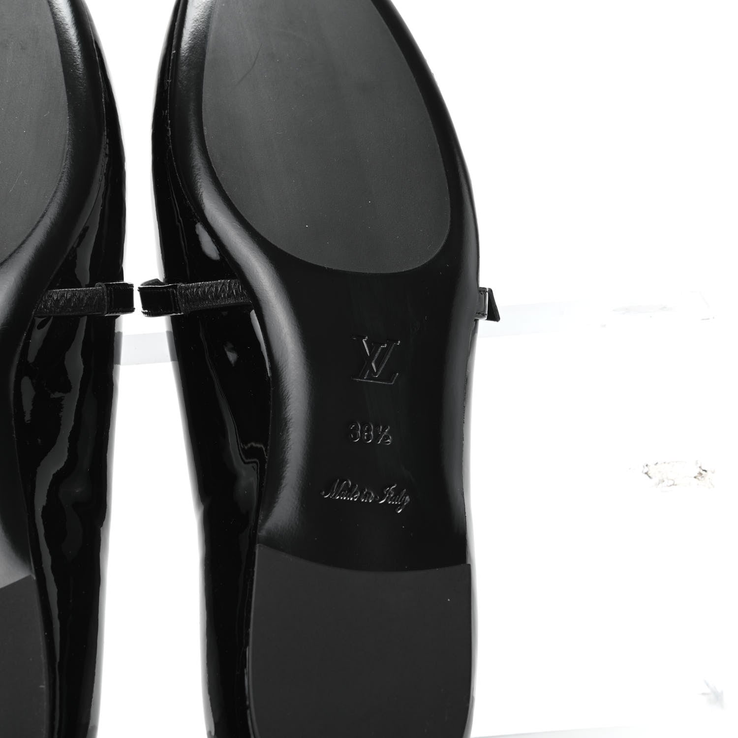 Louis Vuitton Patent Uniformes Ballerina Flat 38.5 Black 6 of 7