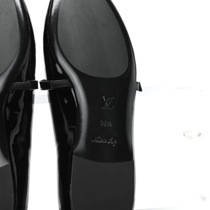 Louis Vuitton Patent Uniformes Ballerina Flat 38.5 Black 6 of 7