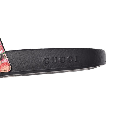Gucci GG Supreme Monogram Blooms Slide Sandals 40 Beige Multicolor 7 of 8