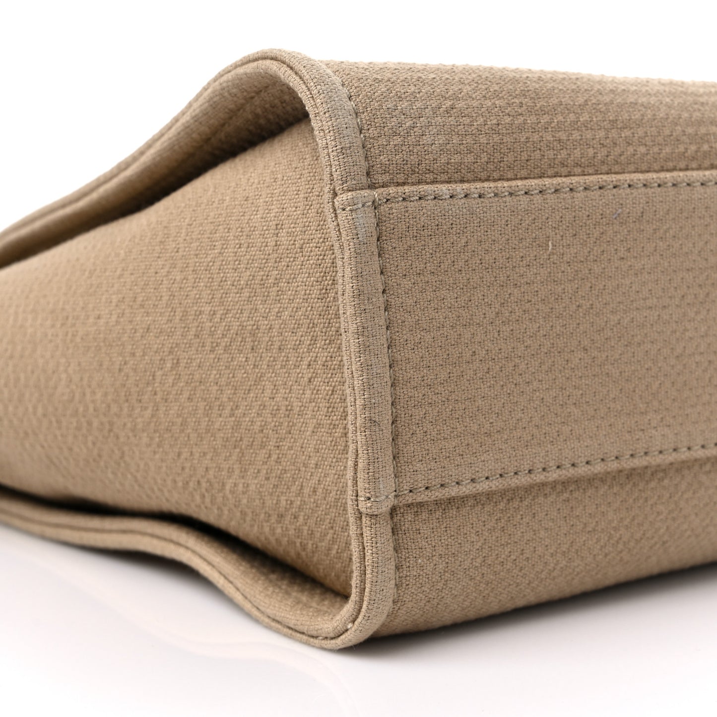 Mixed Fibers Small Deauville Tote Beige