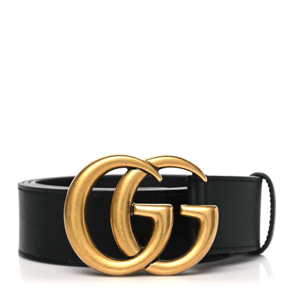 Gucci Calfskin Double G 40mm Belt 95 38 Black 1 of 6