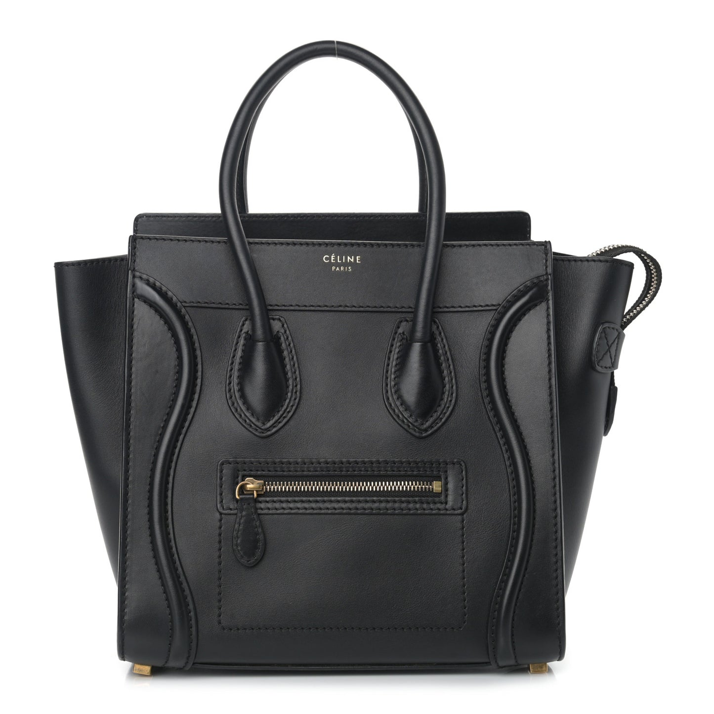 Smooth Calfskin Micro Luggage Black