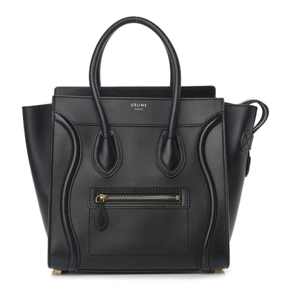 Celine Smooth Calfskin Micro Luggage Black 1 of 7