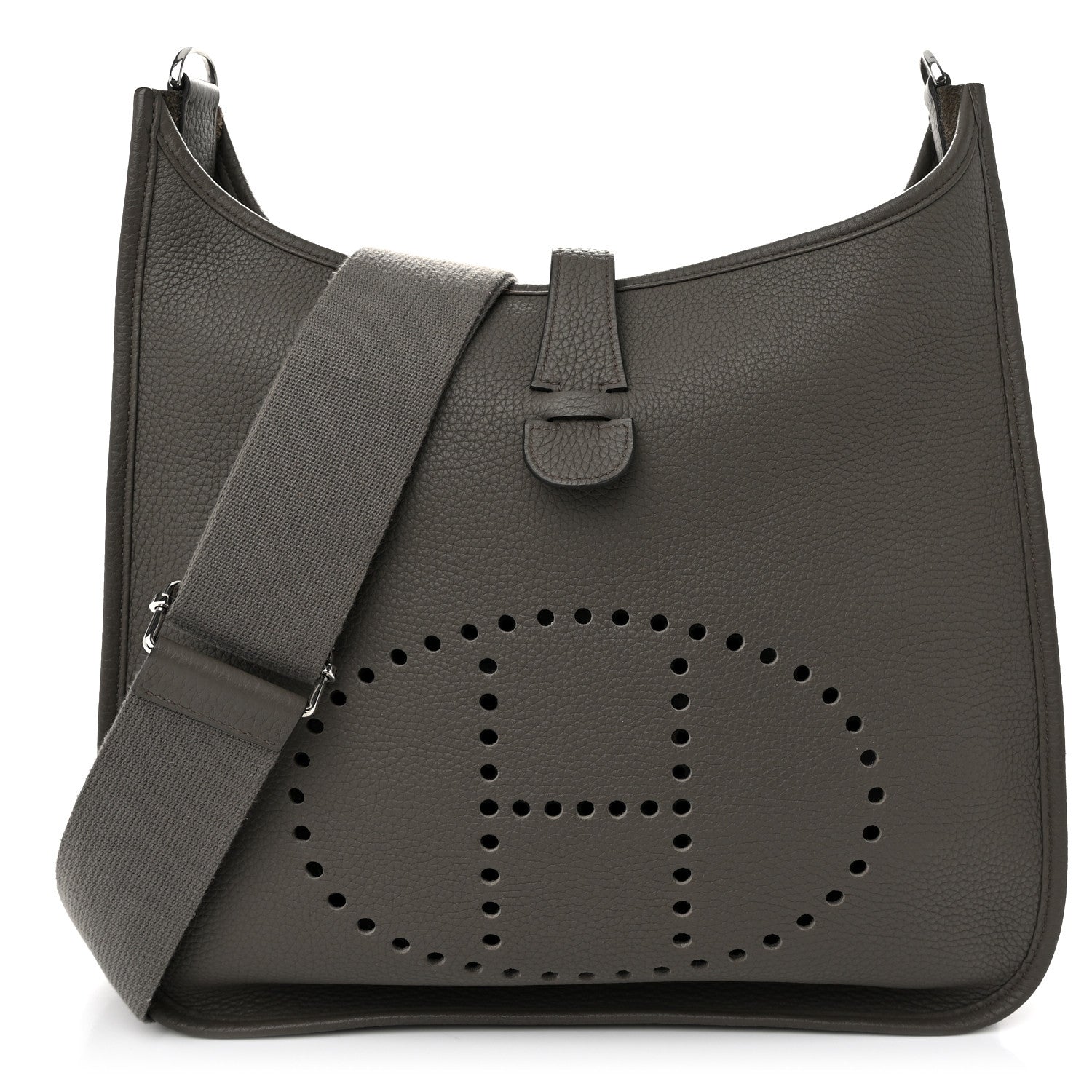 Hermes Taurillon Clemence Evelyne III GM Etain 1 of 10
