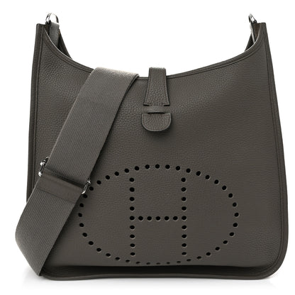 Hermes Taurillon Clemence Evelyne III GM Etain 1 of 10