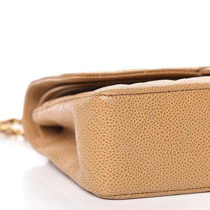 Chanel Caviar Quilted Medium Double Flap Beige 8 of 9