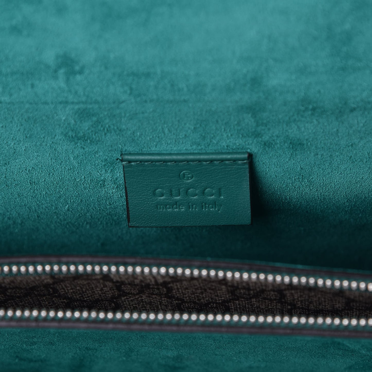 GG Supreme Monogram Embroidered Medium Dionysus Shoulder Bag Emerald