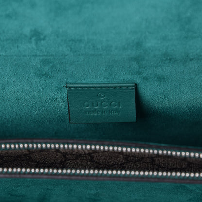 Gucci GG Supreme Monogram Embroidered Medium Dionysus Shoulder Bag Emerald 6 of 11