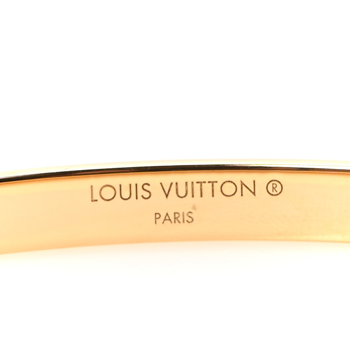 Brass Monogram Nanogram Strass Cuff S Gold