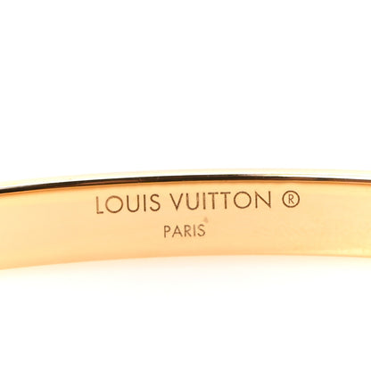 Louis Vuitton Brass Monogram Nanogram Strass Cuff S Gold 3 of 5