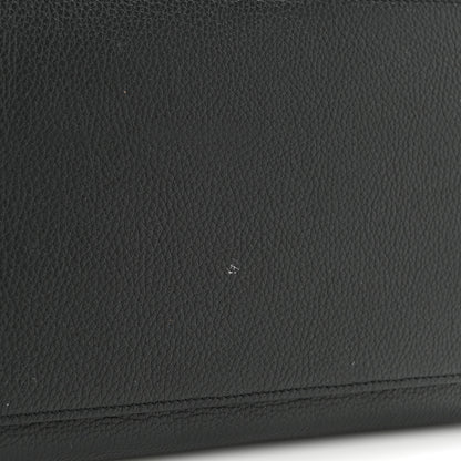 Celine Drummed Calfskin Suede Small Trapeze Black 11 of 14