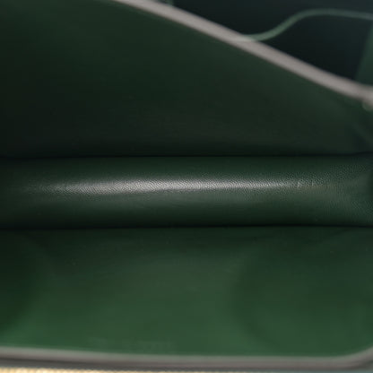 Celine Box Calfskin Medium Classic Box Flap Bag Dark Green 4 of 10