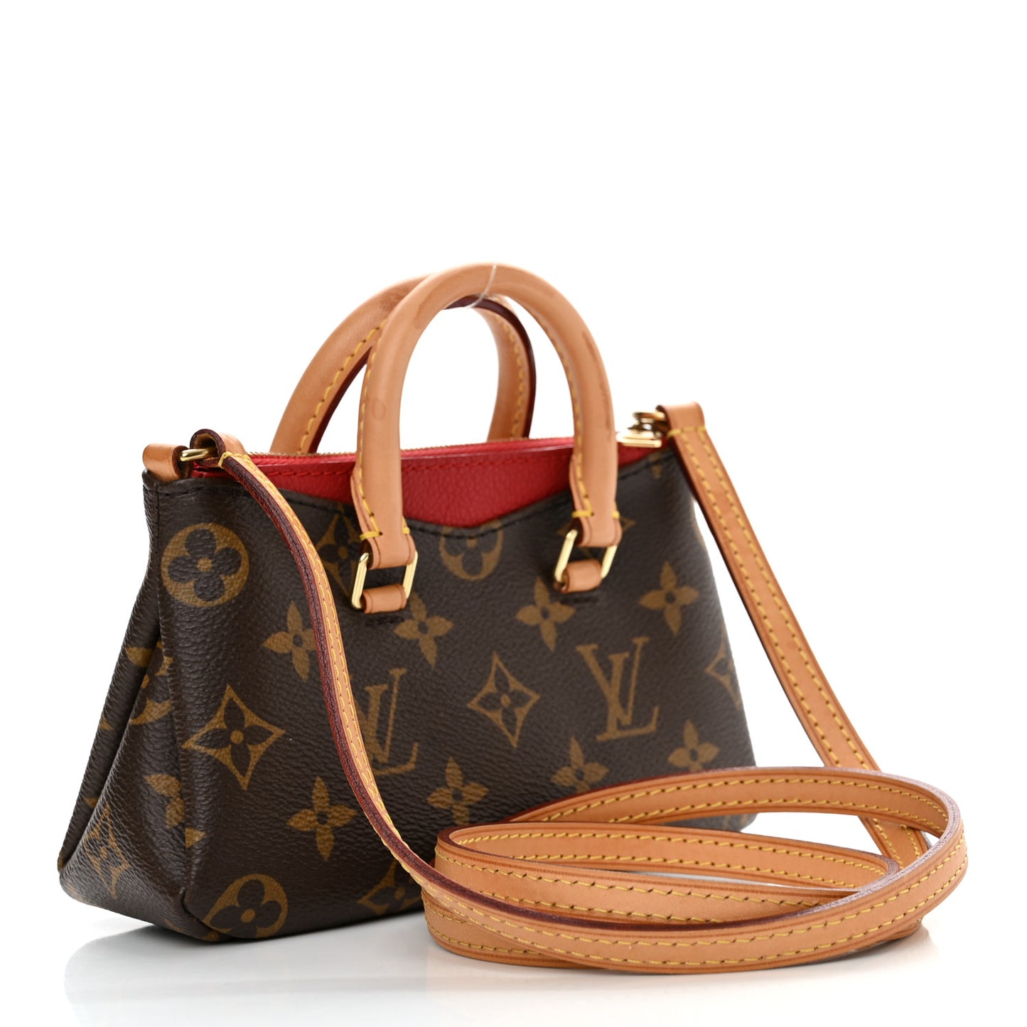 Monogram Nano Pallas Cherry