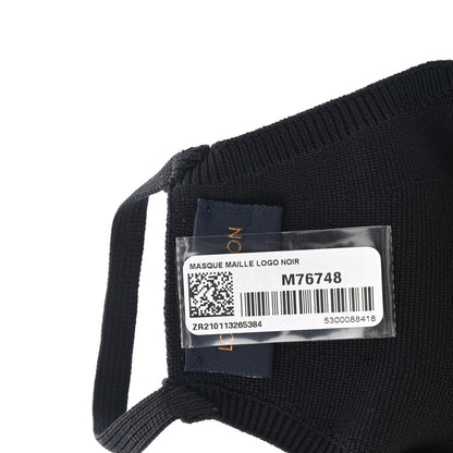 Louis Vuitton LV Initials Knit Face Mask Black 6 of 8