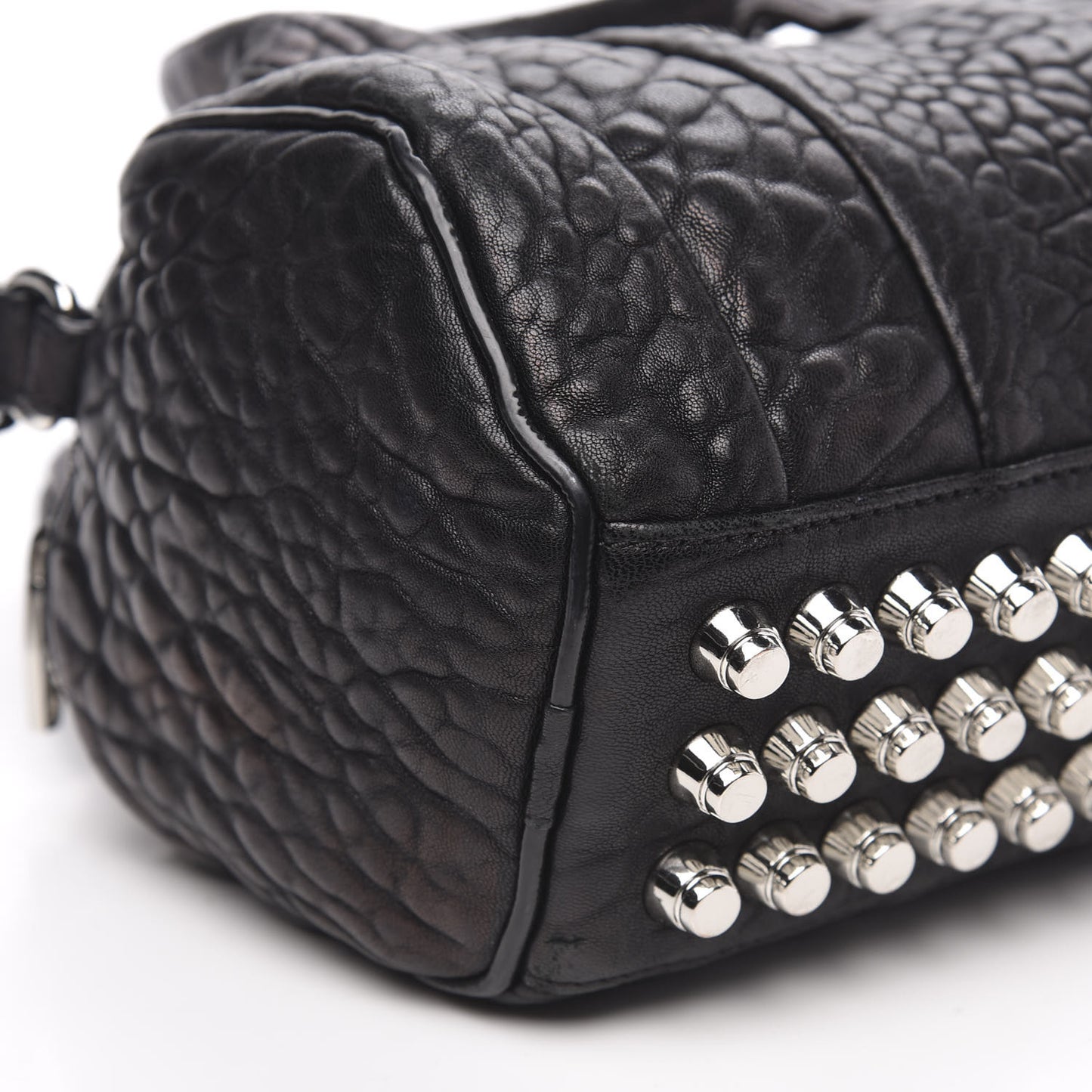 Pebbled Lambskin Mini Rockie Black Rhodium Hardware