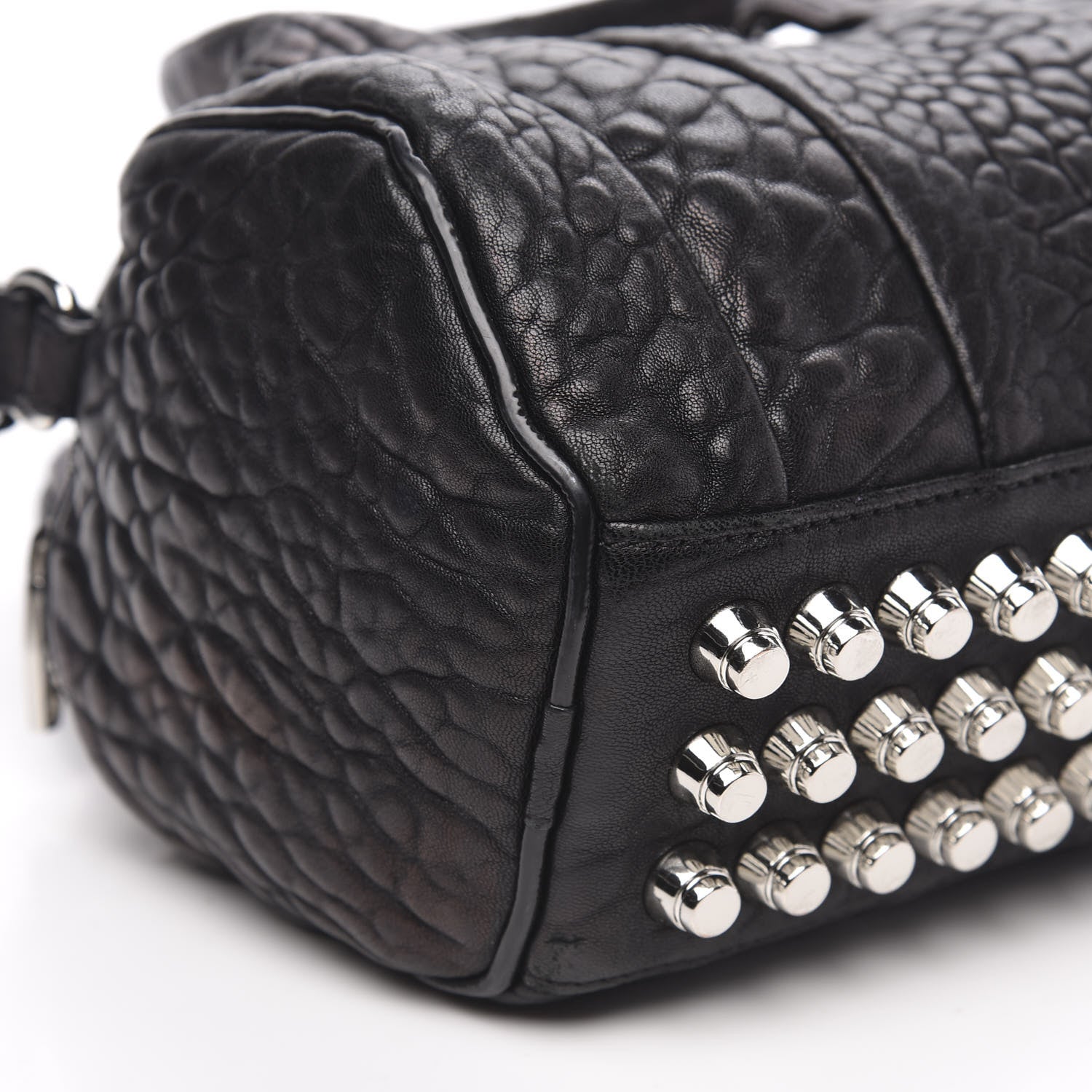 Alexander Wang Pebbled Lambskin Mini Rockie Black Rhodium Hardware 7 of 12