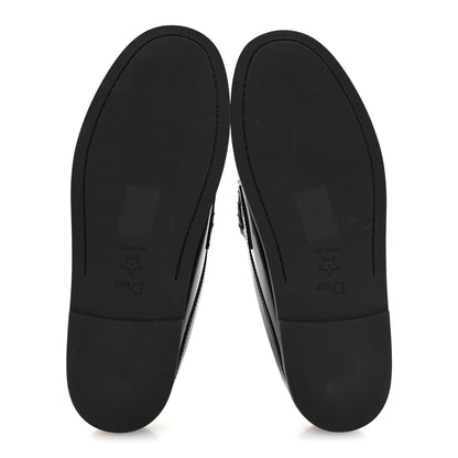Christian Dior Brushed Calfskin Boy Loafer Mule 35.5 Black 6 of 8