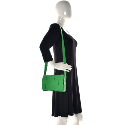 Bottega Veneta Lambskin Maxi Intrecciato Cassette Crossbody Bag Grass 2 of 16