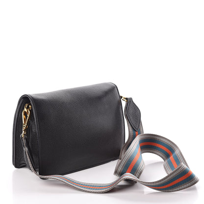Prada Vitello Daino Flap Crossbody Black 4 of 11
