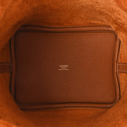 Hermes Taurillon Clemence Picotin Lock 18 PM Gold 5 of 11