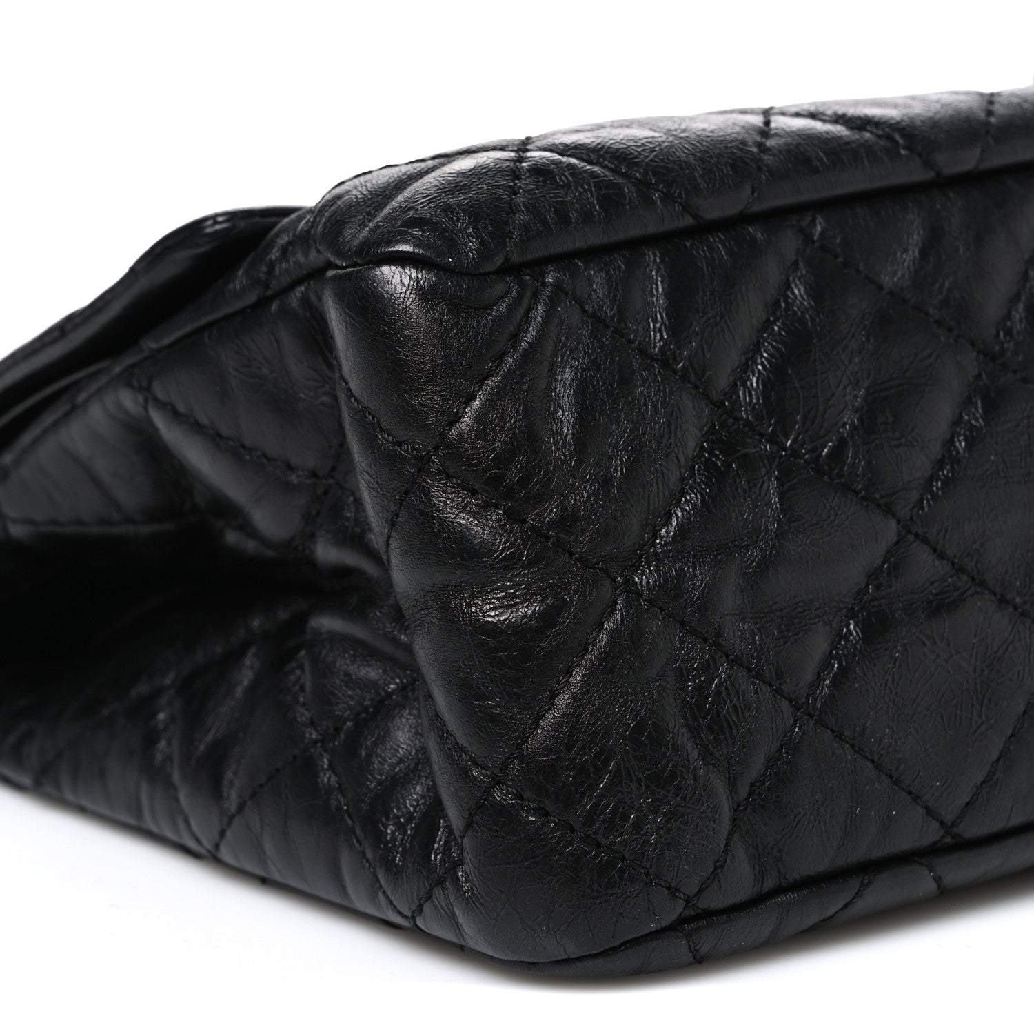 Chanel Metallic Aged Calfskin Quilted 2.55 Reissue 227 Flap So Black 9 of 10