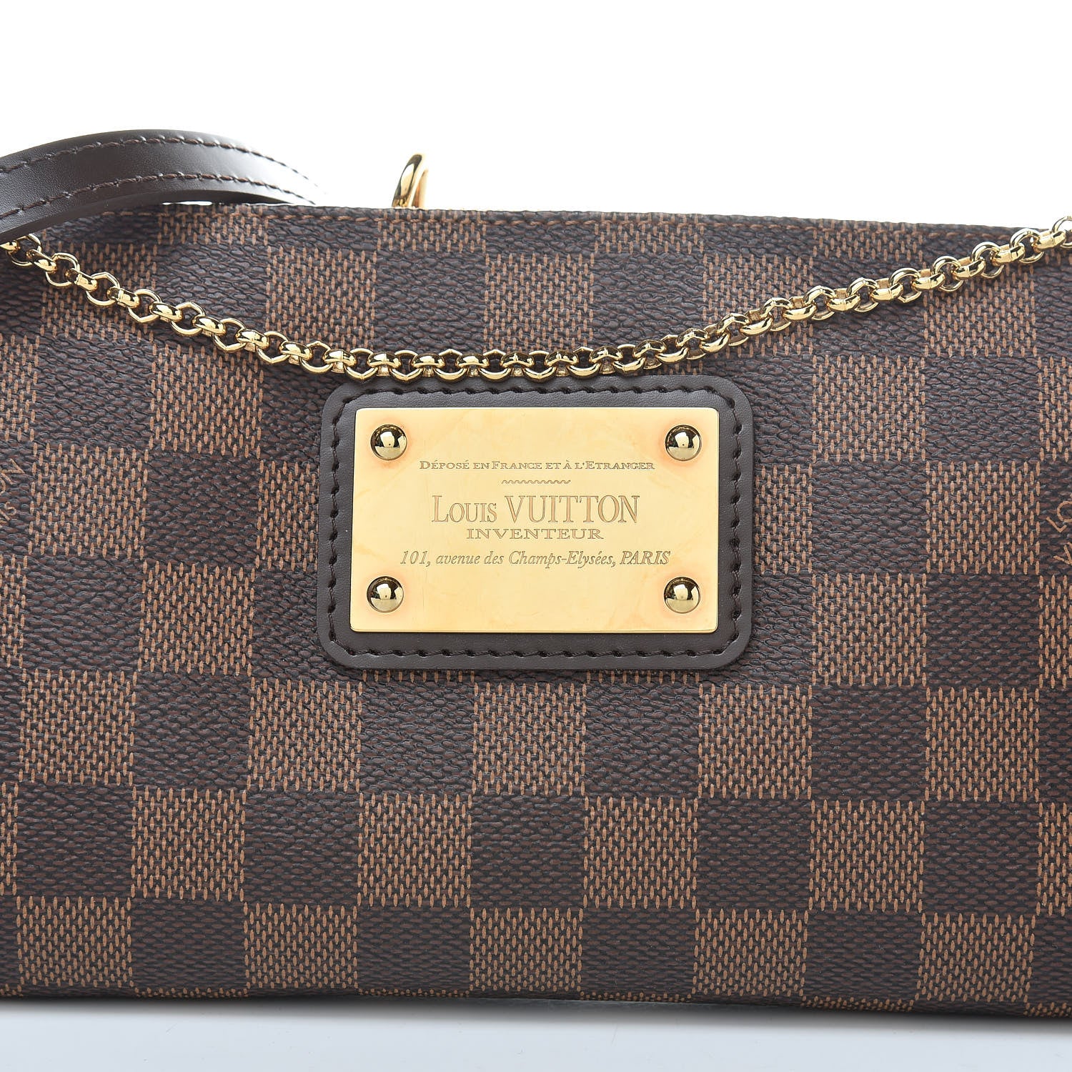 Louis Vuitton Damier Ebene Eva Clutch 8 of 10