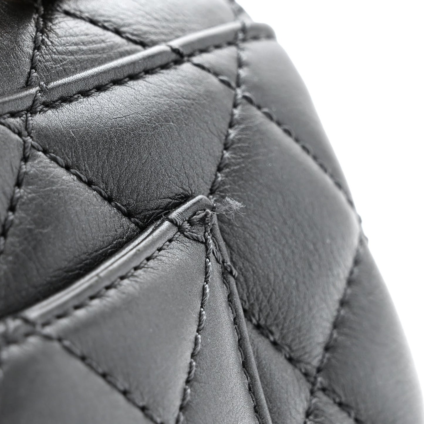 Calfskin Strass Quilted Extra Mini Coco Handle Flap Dark Grey