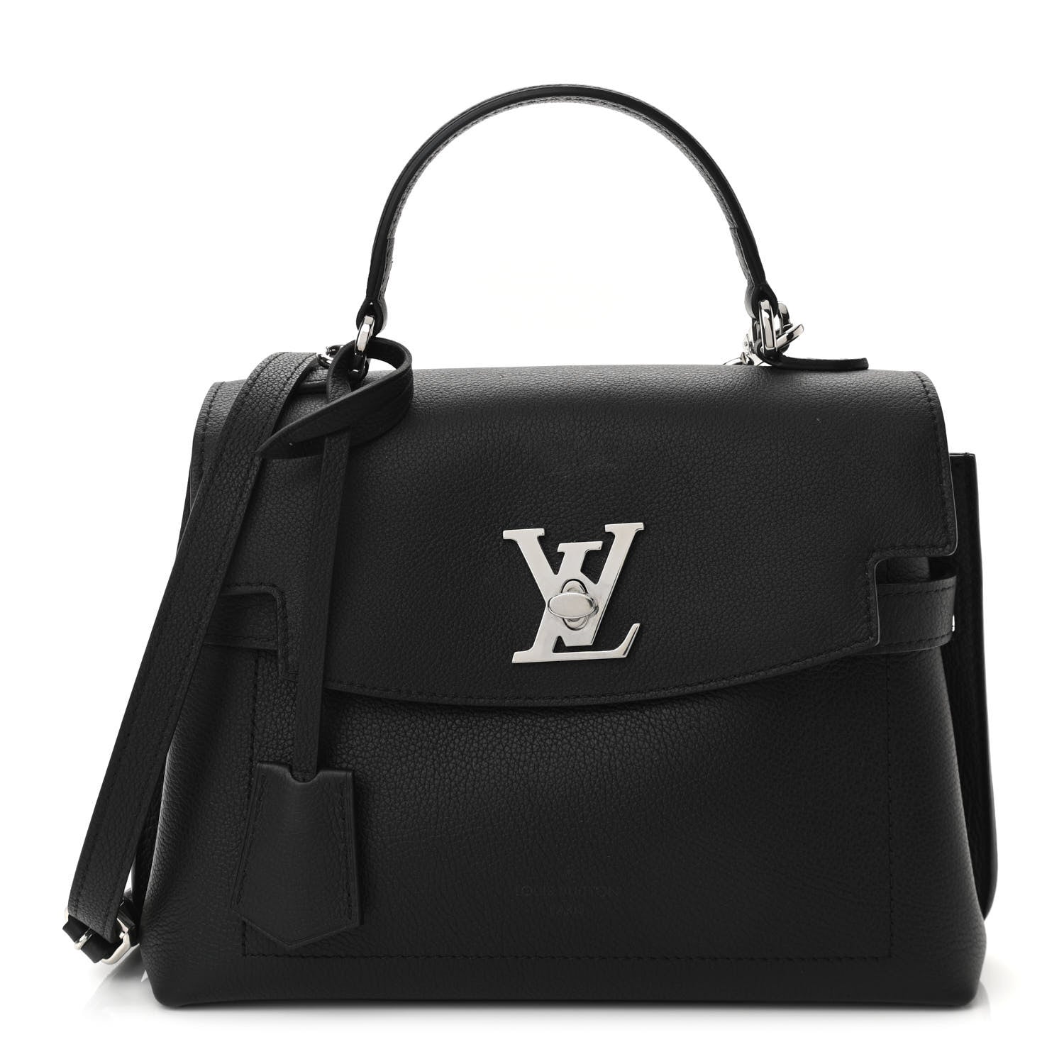 Louis Vuitton Calfskin Lockme Ever BB Black 1 of 10