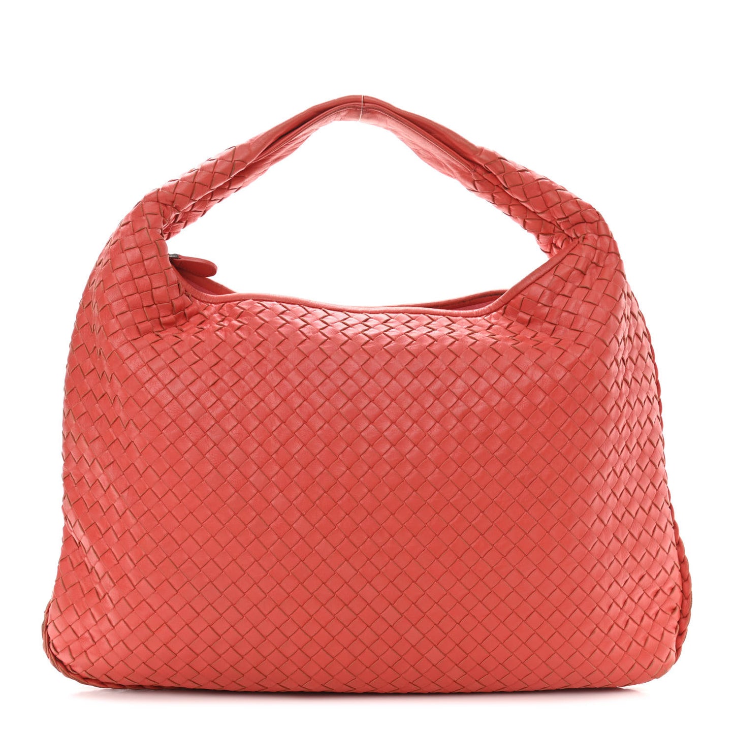 Nappa Intrecciato Large Veneta Hobo Magma