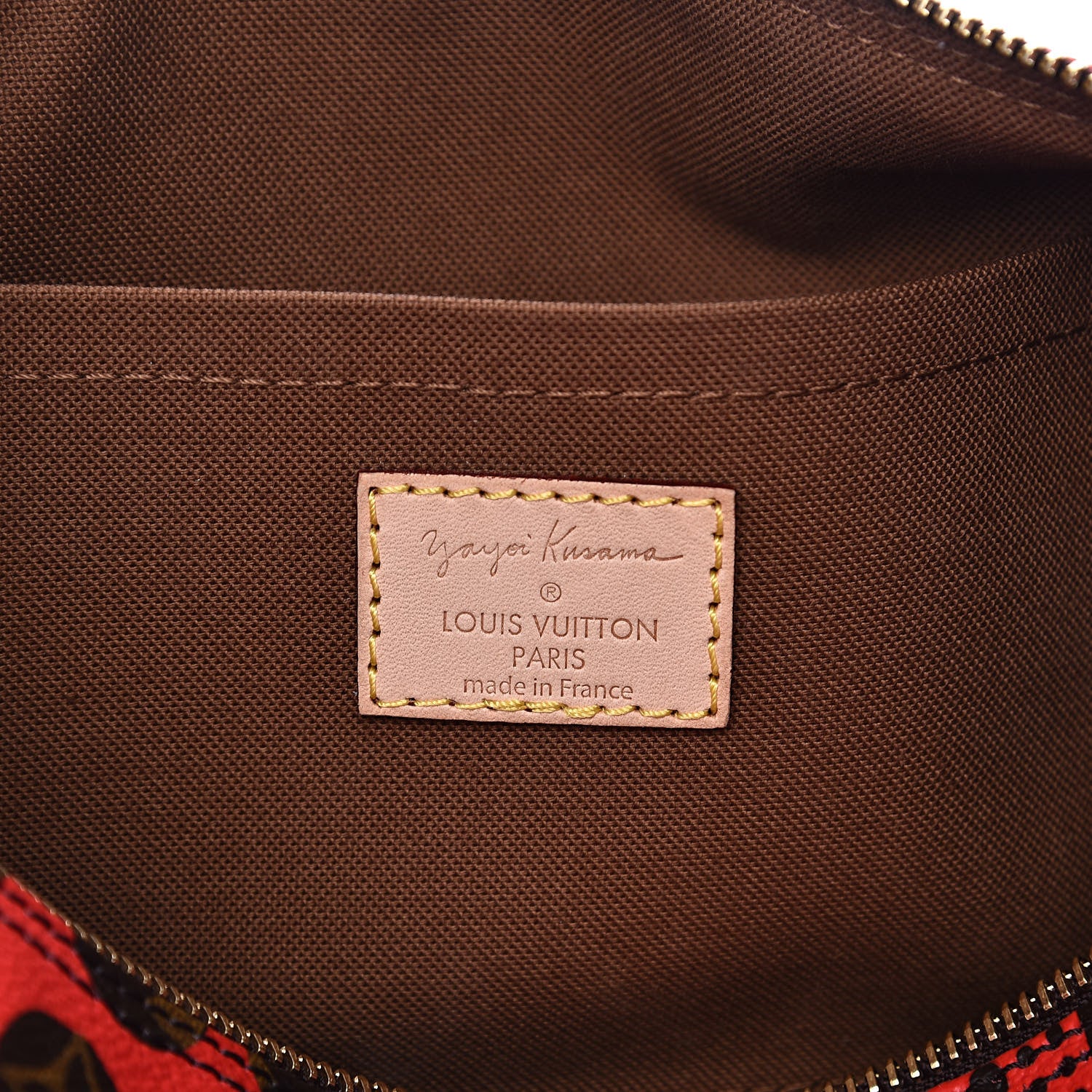 Louis Vuitton Monogram Kusama Pumpkin Dots Papillon 30 Red 6 of 9