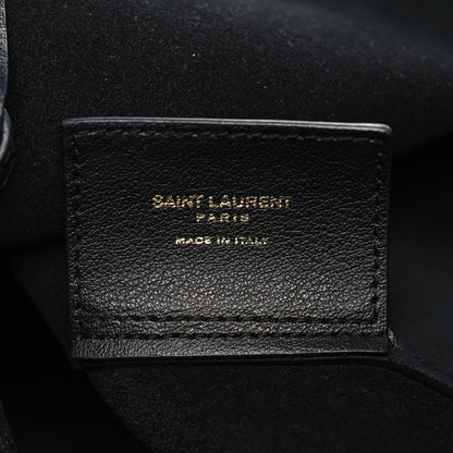 Saint Laurent Calfskin Large Shopping Tote Black 7 of 10