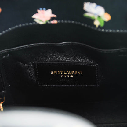 Saint Laurent Calfskin Prairie Printed Nano Sac De Jour Black 6 of 6