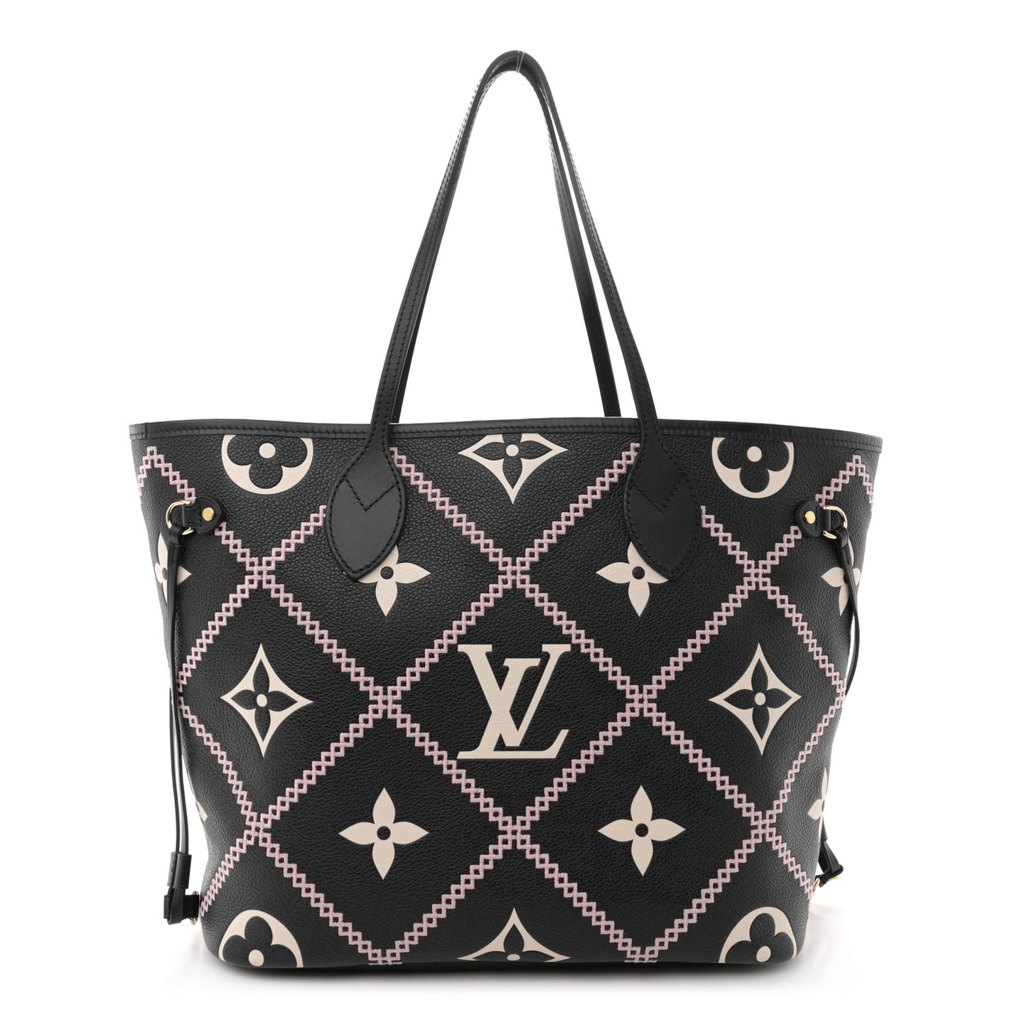 Empreinte Monogram Giant Broderies Neverfull MM Black
