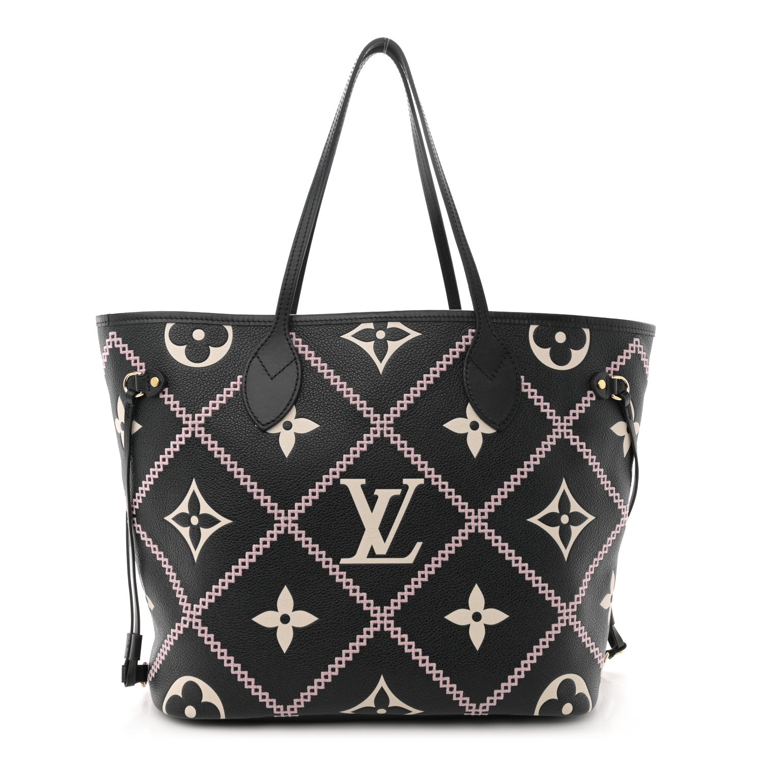 Louis Vuitton Empreinte Monogram Giant Broderies Neverfull MM Black 1 of 10
