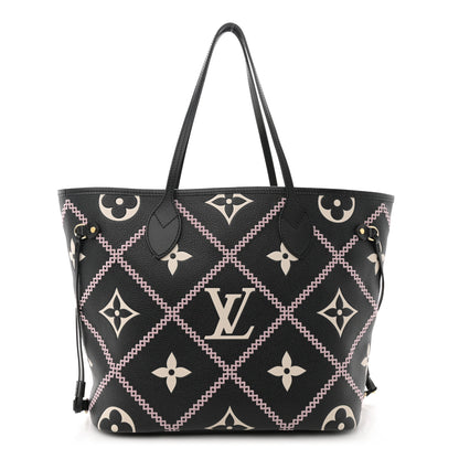 Louis Vuitton Empreinte Monogram Giant Broderies Neverfull MM Black 1 of 10