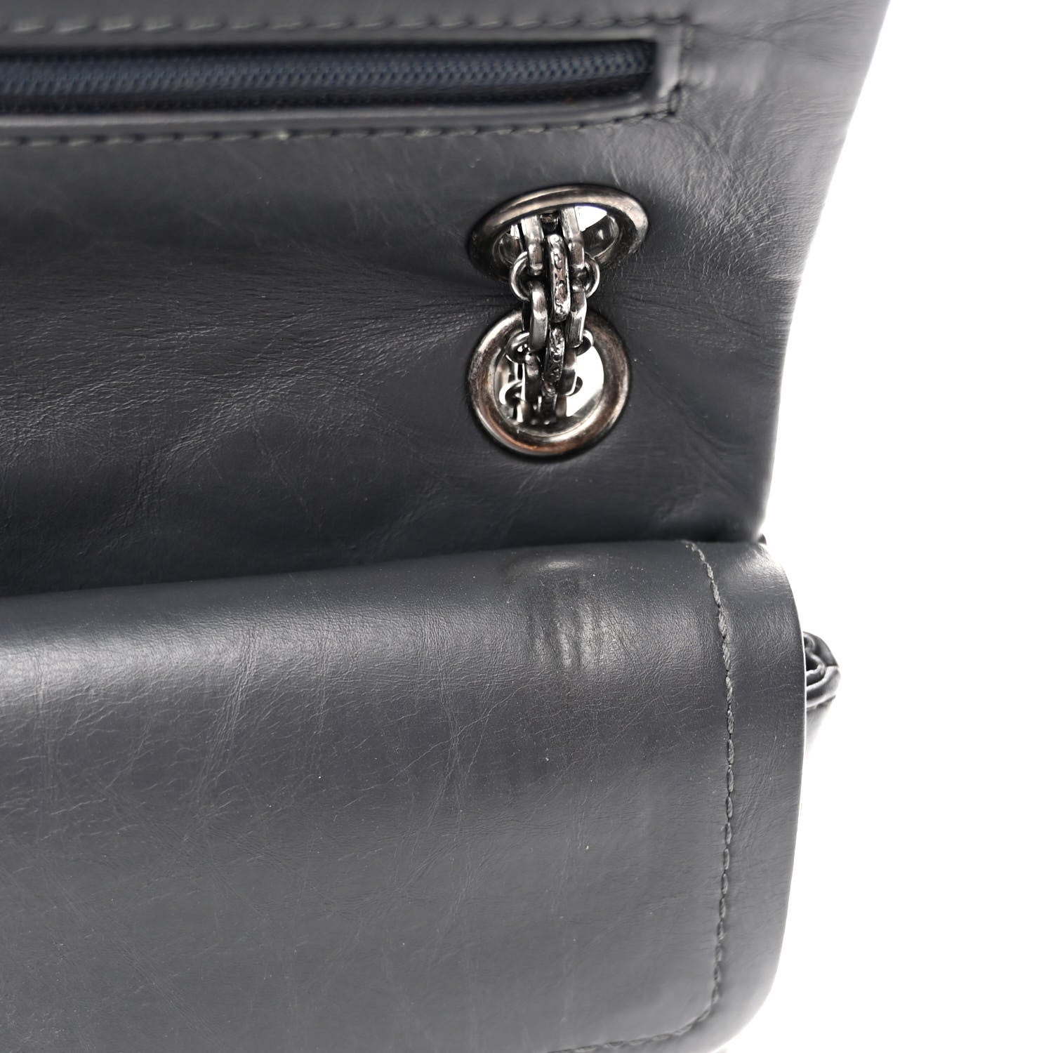 Chanel Aged Calfskin Quilted 2.55 Reissue 226 Flap Grey 11 of 11