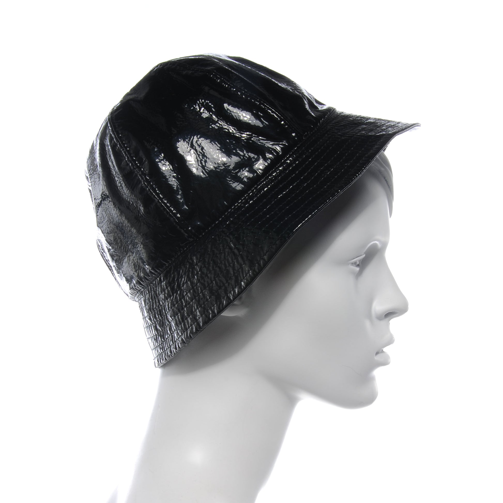 Chanel Vinyl Bucket Hat Black 59 3 of 6