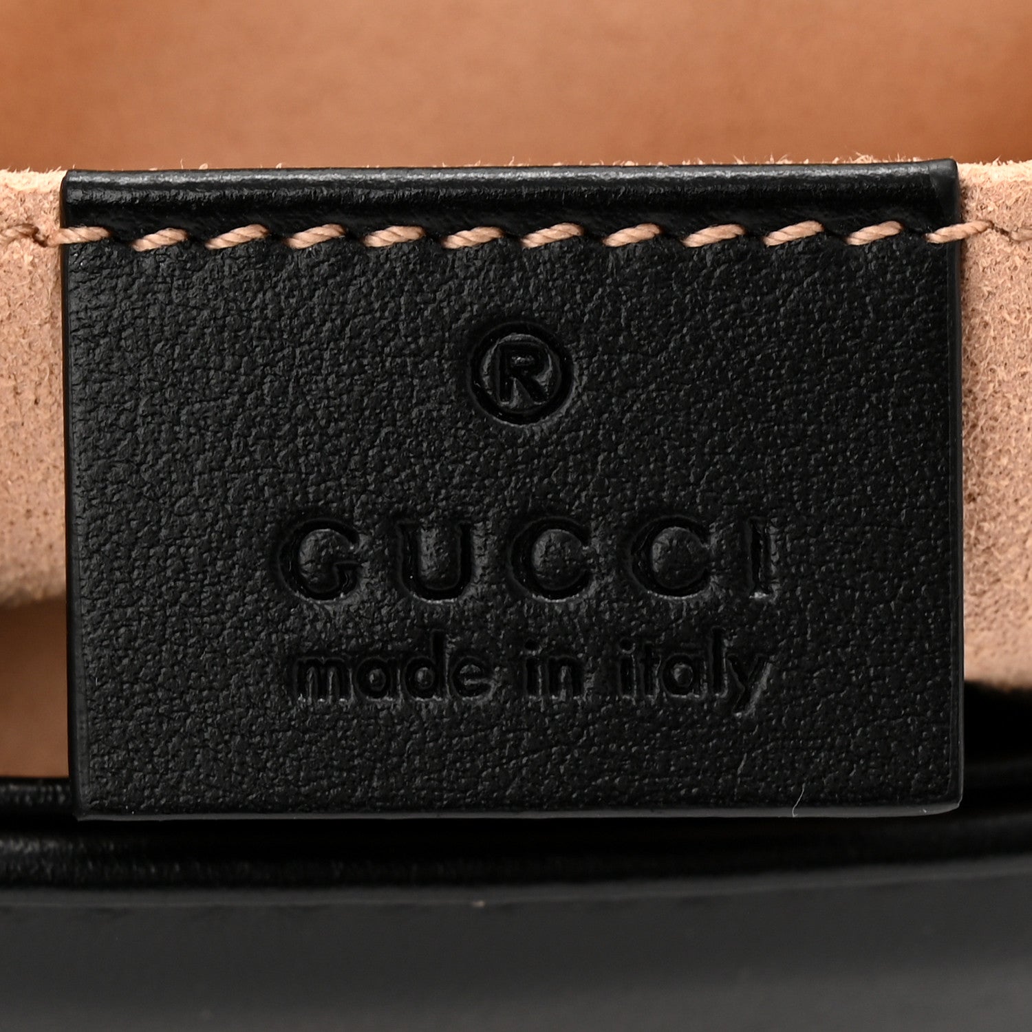 Gucci Calfskin Matelasse Mini GG Marmont Shoulder Bag Black 6 of 10