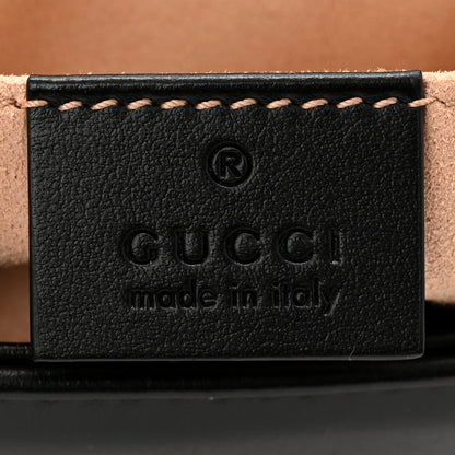 Gucci Calfskin Matelasse Mini GG Marmont Shoulder Bag Black 6 of 10