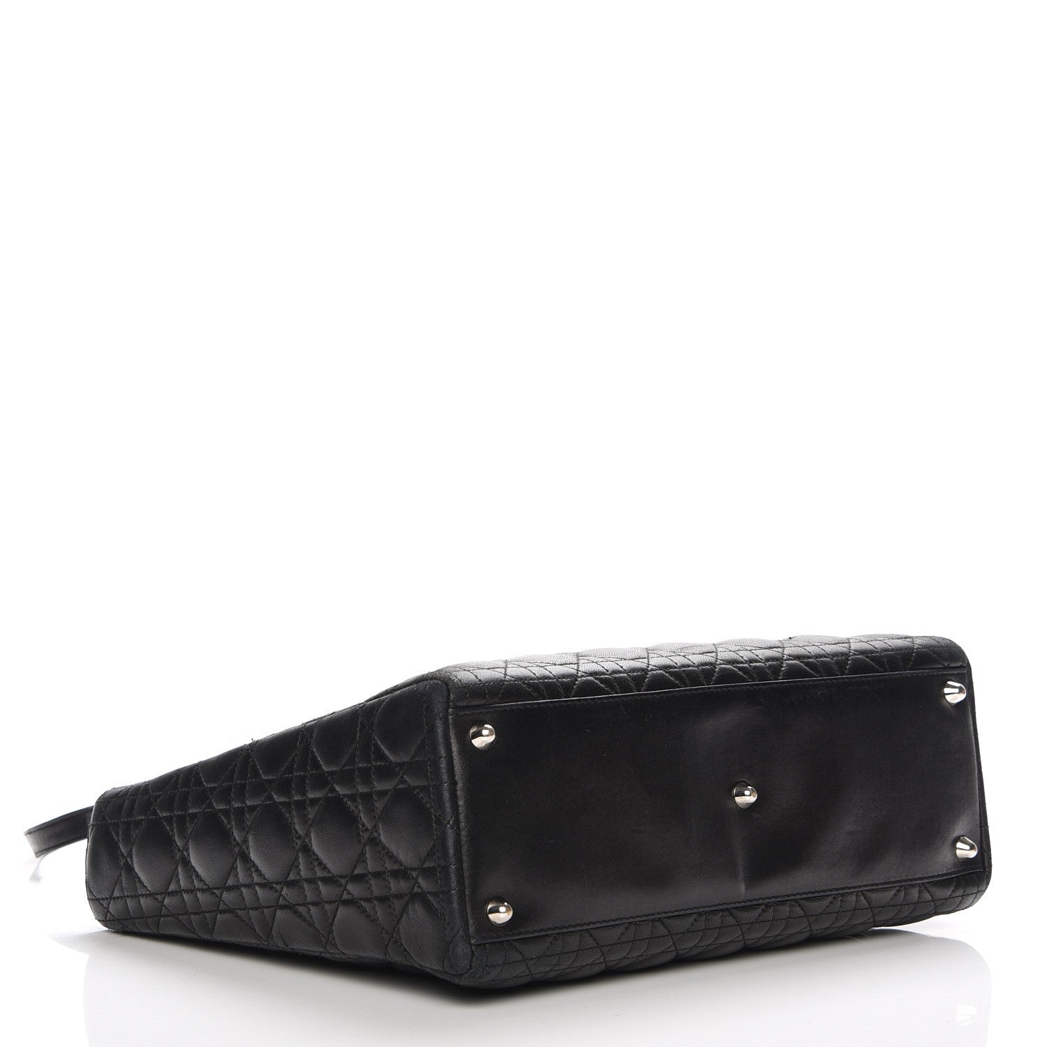 Christian Dior Lambskin Cannage Large Lady Dior Black 5 of 9