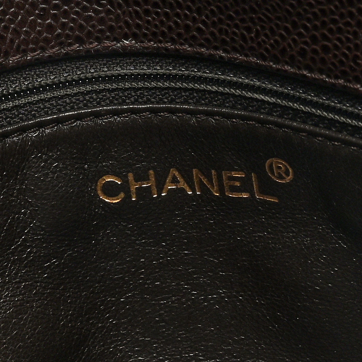 Caviar Quilted Medium Single Flap Brown