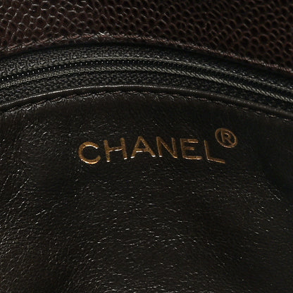 Chanel Caviar Quilted Medium Single Flap Brown 6 of 10