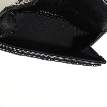 Chanel Lambskin Perforated Quilted Card Holder Black 8 of 9
