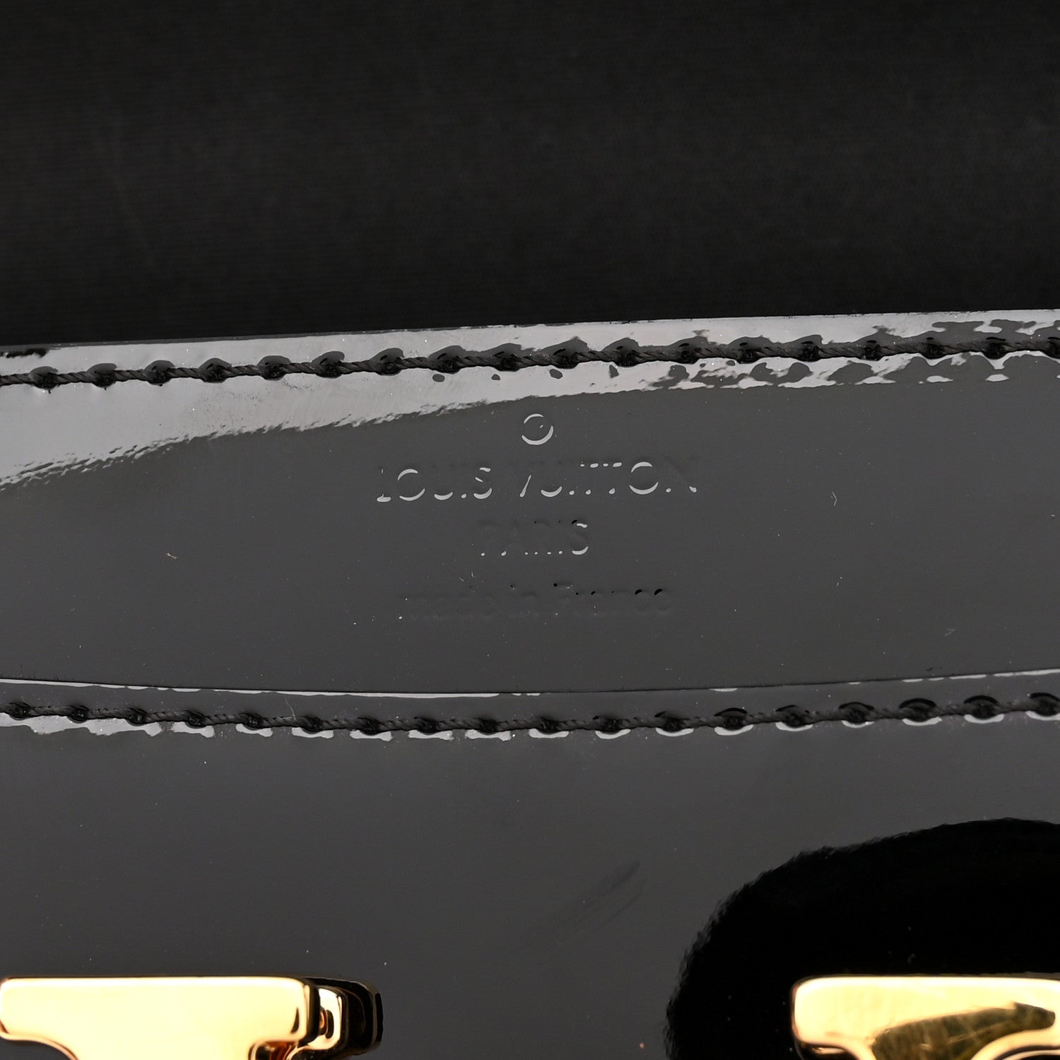 Louis Vuitton Patent Chain Louise MM Black 6 of 9