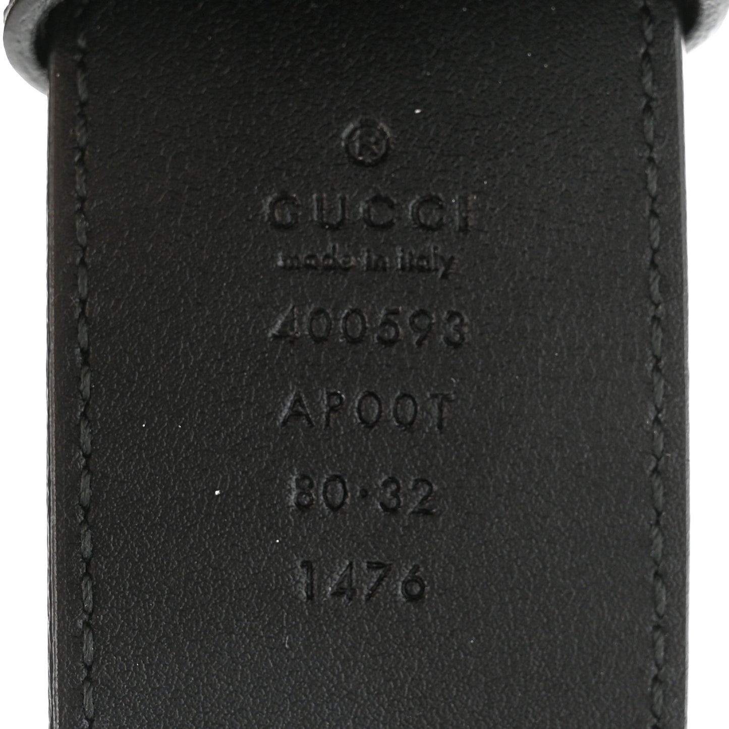 Calfskin Double G 40mm Belt 80 32 Black