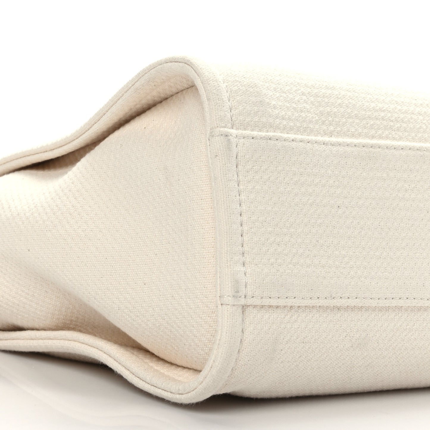 Mixed Fibers Small Deauville Tote White