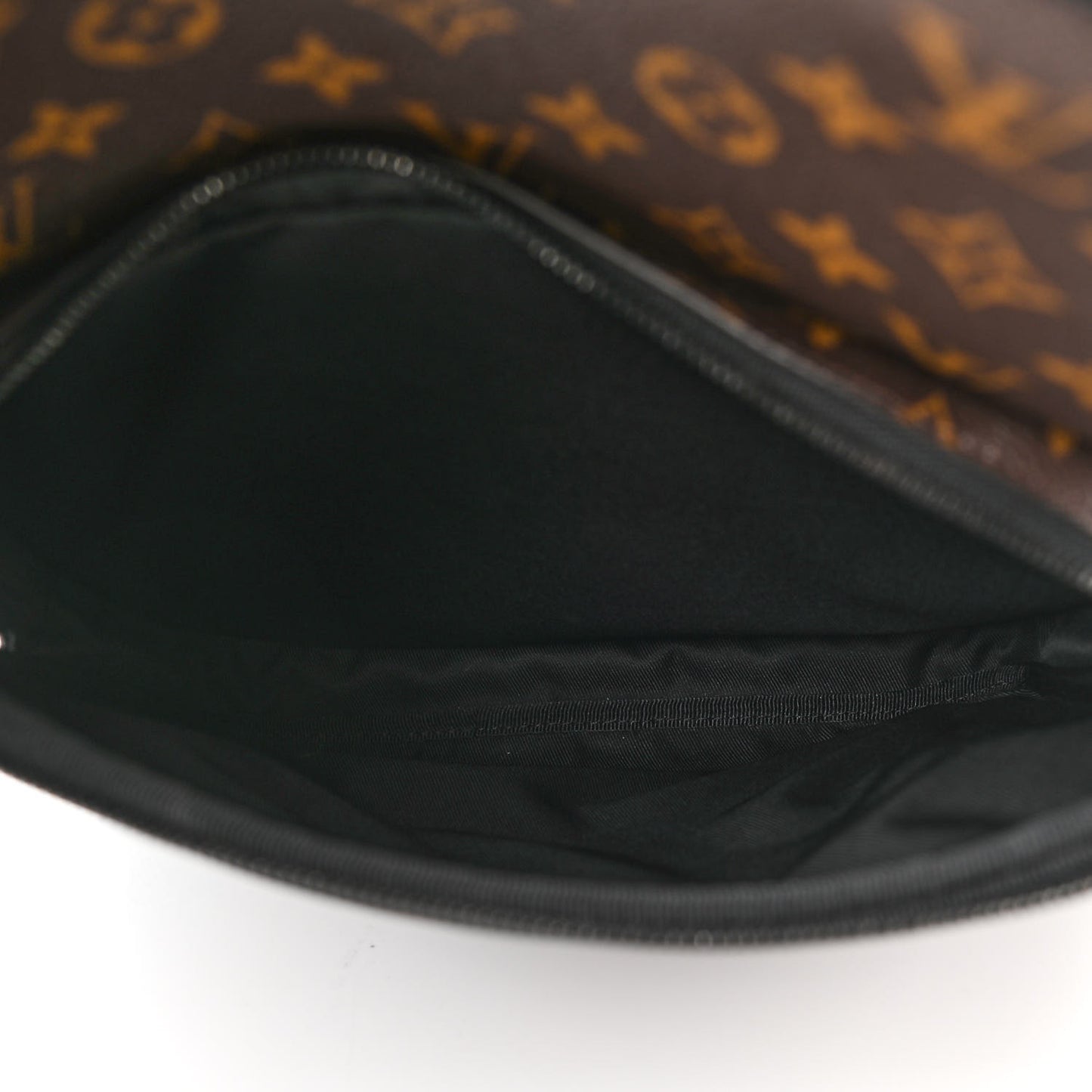 Nylon Glazed Fabric FF 1974 Diagonal Panelled Backpack Tobacco Moresco Black