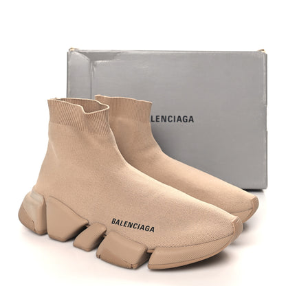 Balenciaga Technical 3D Recycled Knit Womens Speed 2.0 Sneakers 41 Monocolor Beige 10 of 10